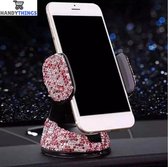 Handythings 3in1 Autohouder Roze - Universele Telefoonhouder met zuignap en ventilatieclip - GSM Houder - Smartphonehouder - Auto Accesories