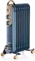 Ariete Elektrische Kachel - Retro Verwarming - Elektrische Olieradiator - Radiator 9 Vinnen (2000 Watt) - Vintage Blauw
