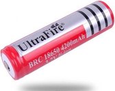 2x Ultrafire 18650 3.7V 4200mAh Rechargeable Lithium Battery - Red