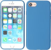 2.0 mm Dikke Backcover Hoesje - Fashion Telefoonhoesje - Hoesje iPhone SE 2020 Apple - iPhone 8 Hoesje Siliconen Case Hoes Cover - iPhone 7 Hoesje en Cases - Navy