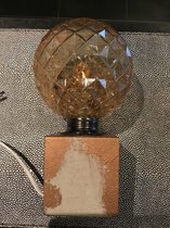 Unieke handgemaakte betonlamp met mooie E27 LED lamp