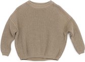 Uwaiah oversize knit sweater -Faded Coffee - Trui voor kinderen - 98/3Y