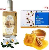 Bio persoonlijke hygiëne  VOORDEEL pakket. Biologisch ecologisch. Vintage Eau de Colognes uit Grasse, Manuka honing zeepstuk.