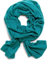 Cashmere and Scarves - Sjaal Lina - Smaragd / Groen - Samenstelling 80% Wool / 20% Cashmere