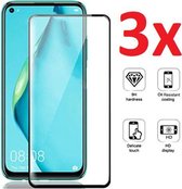 Full Cover 3D Edge Tempered Glass Screen Protector Geschikt Voor Huawei P40 Lite - Ultradun Gehard Glas - Display Bescherming - Screenprotector Beschermglas - Glasplaatje Scherm Be