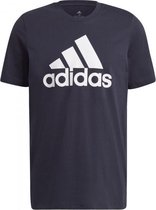 adidas Essentials Shirt Heren - sportshirts - navy - maat S