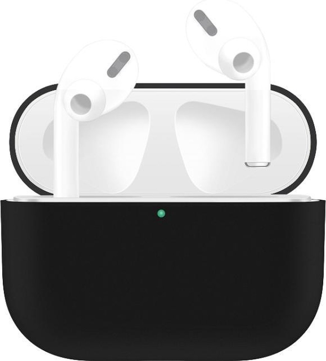By Qubix - AirPods Pro Solid series - Siliconen hoesje - Zwart