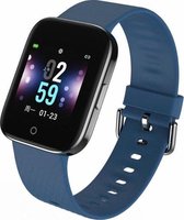 Belesy® BK200 - Smartwatch Dames - Smartwatch Heren - Horloge - Stappenteller - Bloeddruk - Blauw