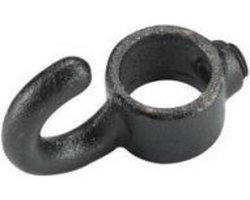 Steigerbuis Koppelstuk zwart haak 1st Ø 28 mm