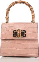 Venezia Leren Handtas Croco Print