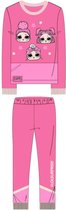 LOL Surprise - Pyjama - kinder/tiener - katoen/velours - in cadeau doos  - roze - maat 104/110