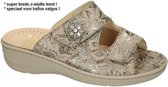 Fidelio Hallux -Dames -  taupe - slippers & muiltjes - maat 41