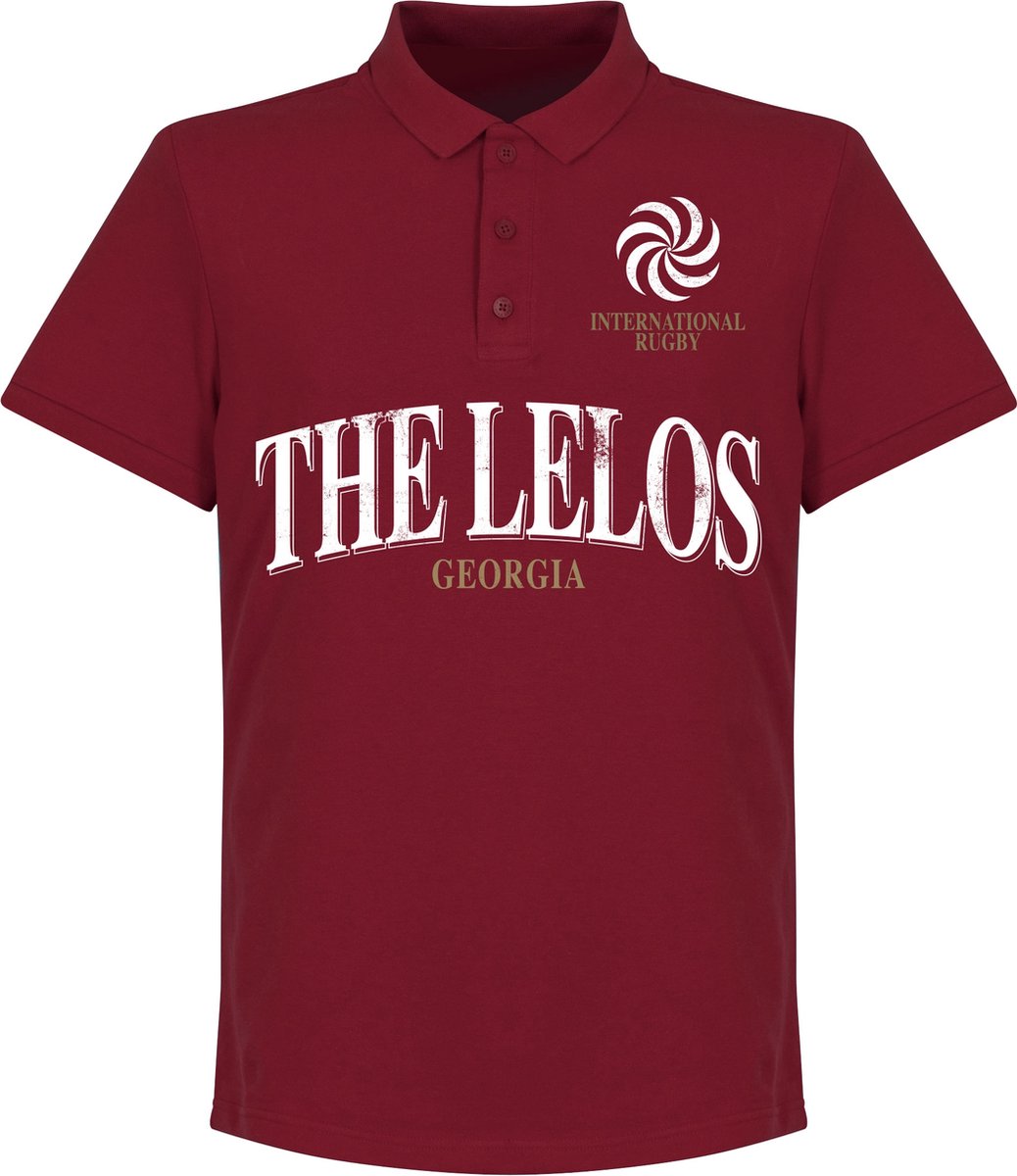 Georgie Rugby Polo - Bordeaux Rood - XXL