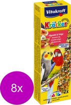 Vitakraft Valkparkiet Kracker Fruit 2 in 1 - 8 stuks