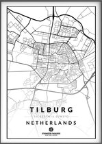Citymap Tilburg 30x40 Stadsposter