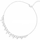 Zilveren halsketting-collier-zirkonia-fijn model Charme Bijoux