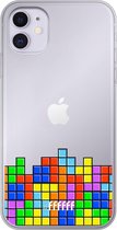 6F hoesje - geschikt voor iPhone 11 - Transparant TPU Case - Tetris #ffffff