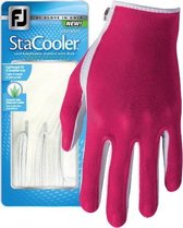 Footjoy Stacooler Fashion Glove met Aloë Vera, diverse kleuren, zomer golfhandschoen Links Fuchsia Dames L
