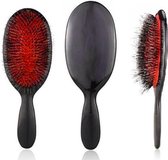 Bristle & Nylon Brush | Haarborstel | Anti Klit | Varkenshaar | Zwijnenhaar| Massage borstel | Boar Bristle Brush | Zwart