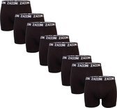 Zaccini 8-pack boxershorts - zwart