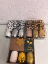 cadeau versiering - set van 3 stuks