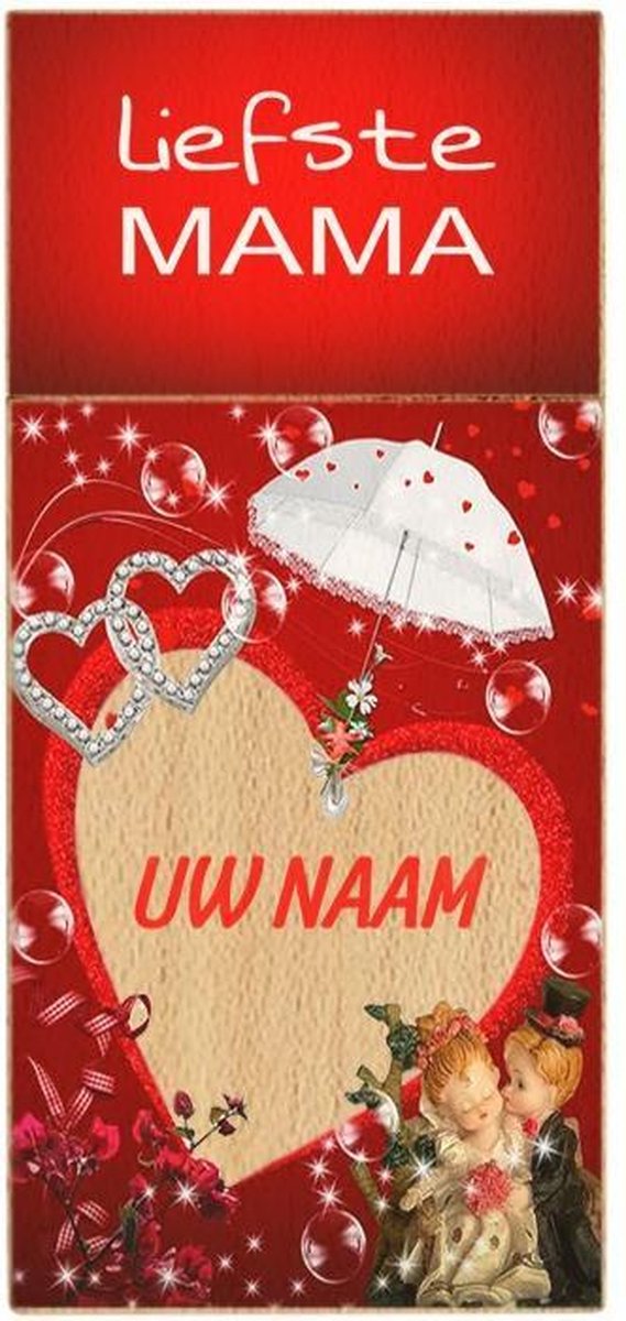 Moederdag cadeautje usb stick met naam 64gb rechthoek hout model 1005 – cadeau voor moeder, cadeau moederdag, moederdag kado, moederdag cadeau voor mama