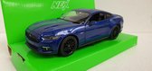 Ford Mustang GT blauw metallic 2015 1:24 Welly