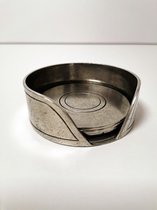Onderzetters - 6 - Rond - Kurz Edeltin -  9cm.