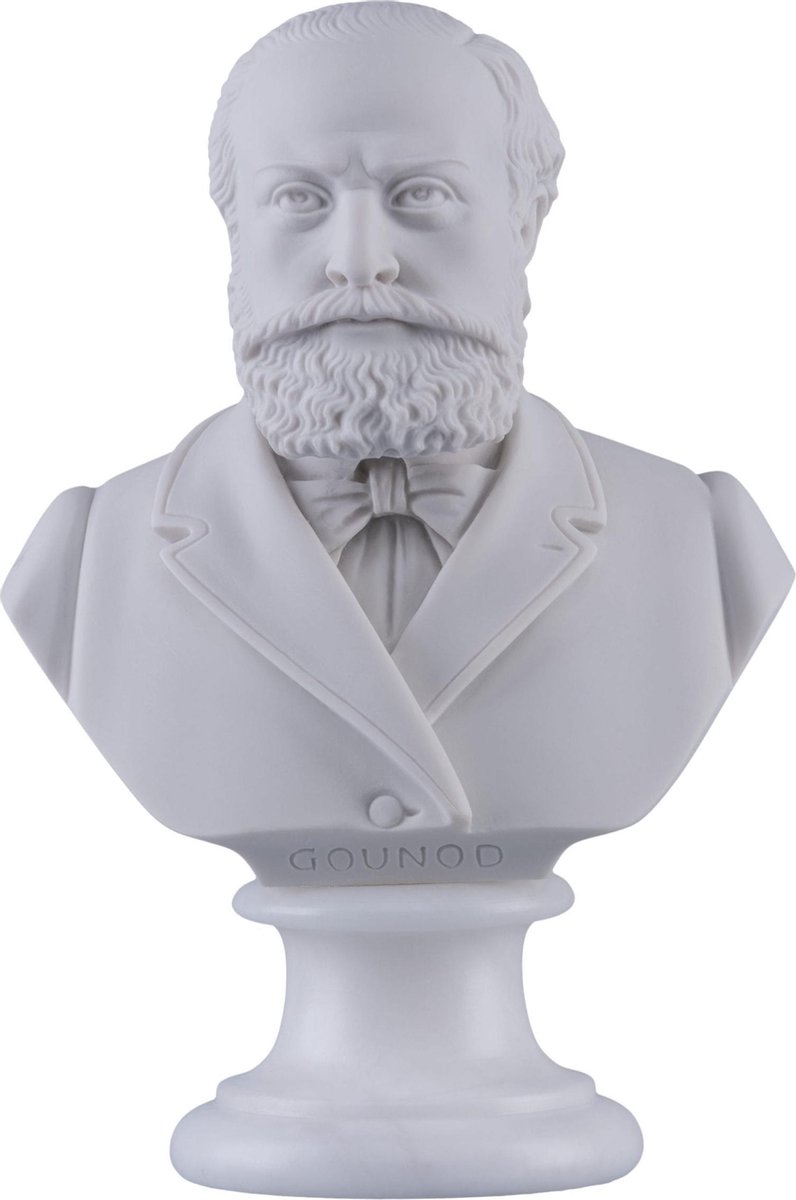 Music Gifts - Albast borstbeeld Charles Gounod 22 cm