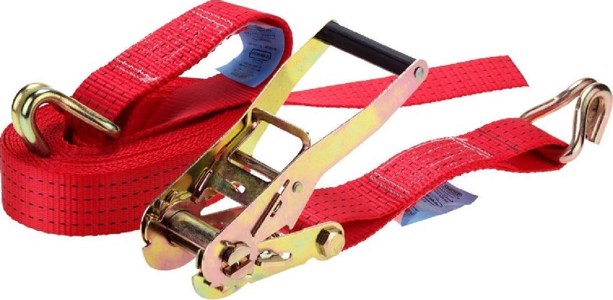 Spanband Met Ratel 2 Haken, 8M X 50mm