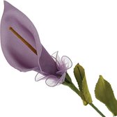 10st Kunstbloemen aronskelk boeket  | papieren bloemen | L=48cm | knutsel | hobby | versiering | feestdecoratie