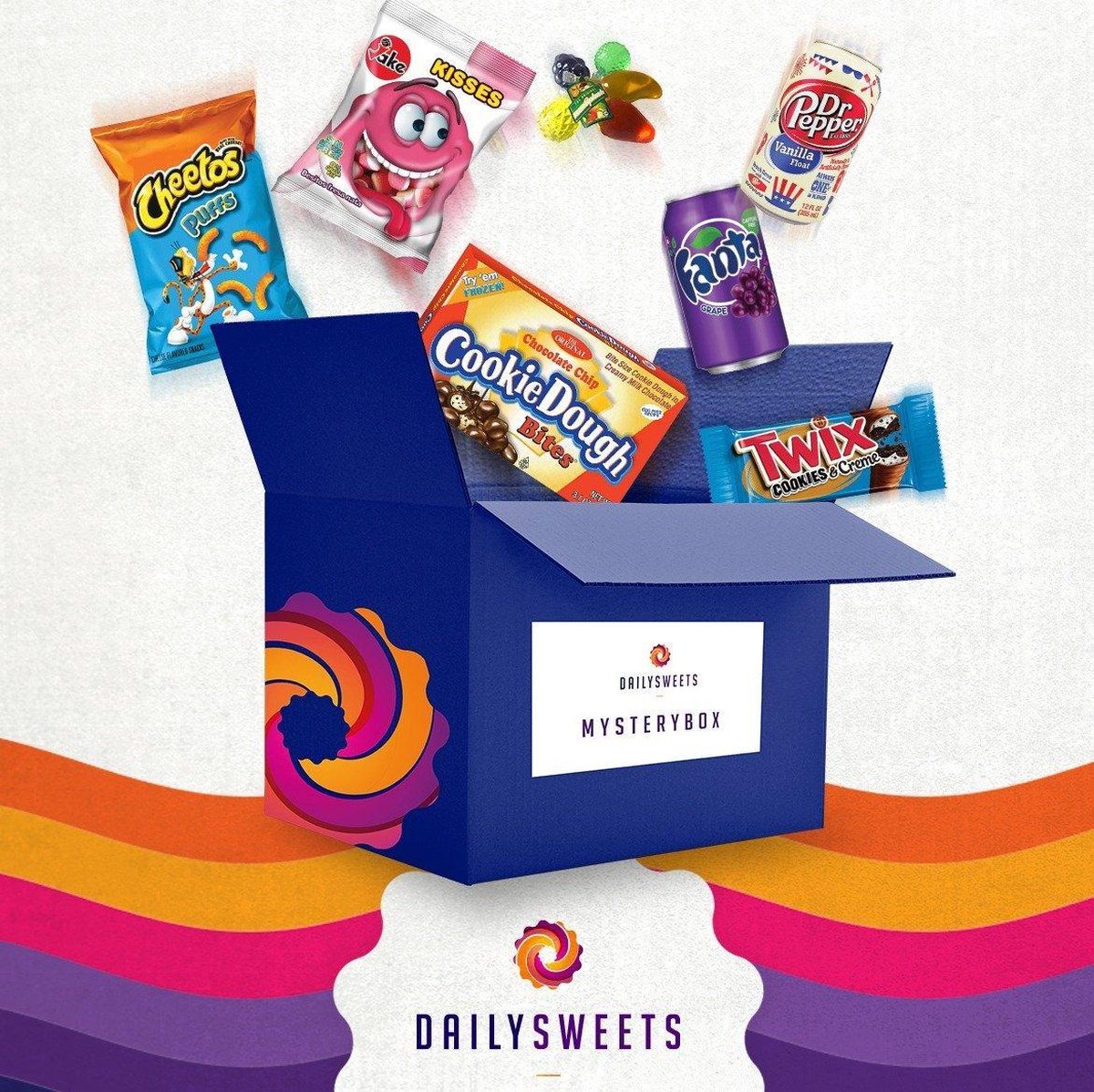 Dailysweets Amerikaanse snoepbox chocolade M&M's Cheetos dr