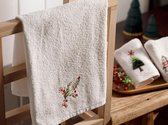 English Home - Winter Soul embroidered towel 50x80 cm navy blue - Winter Soul geborduurde handdoek 50x80 cm christmas