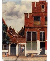 Decoratief Beeld - Meesters-op-hout. Straatje Van Vermeer. Rijksmuseum - Hout - Lanzfeld - Multicolor - 19.5 X 3 Cm