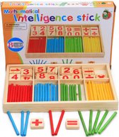calculatrice | speelgoed montessori | apprendre à compter | jouets éducatifs | calcul des bâtons |bâtons d'intelligence | Heureux