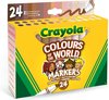 foto van Crayola Colors of the World - 24 huidkleuren - Viltstiften met kegelpunt