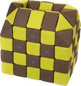 Magnetische blokken JollyHeap® - Magnetic blocks - blokken - educatief speelgoed - bruin/groen