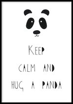 Poster – Hug A Panda - 30x40cm - Kinderposters - WALLLL