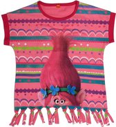 Nickelodeon T-shirt Trolls Meisjes Katoen Roze/rood Maat 8 Jaar