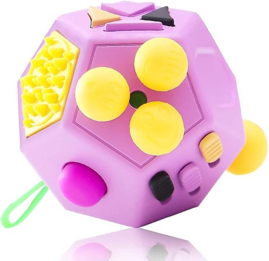 Intimidatie Wig betaling Fidget Cube 12 functies stressdobbelsteen, angst, draagbaar, anti-stress  speelgoed... | bol.com