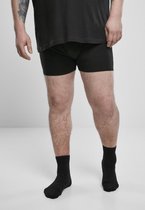 Urban Classics Boxershorts set -5XL- Double Pack Zwart/Grijs