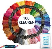 Ensemble de fils à broder Artstudioclub® de 100 couleurs différentes