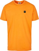 LXURY Élance Heren - Patch T-Shirt - Oranje - Maat M - Kleding volwassenen