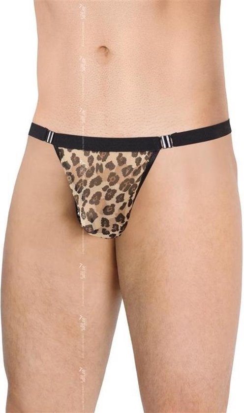 Collection SoftLine - String sexy transparent pour homme avec imprimé  panthère sur le... | bol