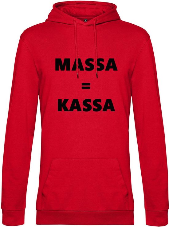 Hoodie met opdruk “Massa is kassa” hoodie met opdruk - Goede pasvorm, fijn draag comfort