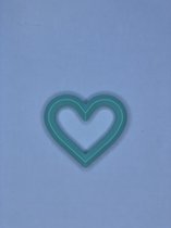bijtring hart mint groen | siliconen bijtspeelgoed | baby bijtring | 0-2 jaar | bij doorkomende tandjes | kraamcadea
