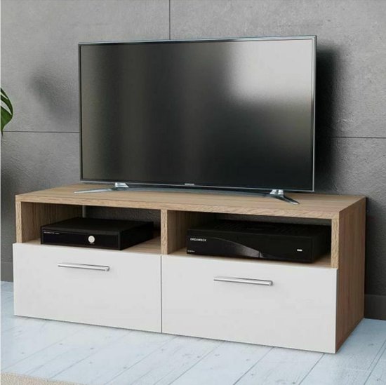 Table de support de meuble TV moderne en bois - meuble étagère - meubles de  maison Wit... | bol.com