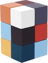 Kikkerland Elasti Cube 3D houten puzzel