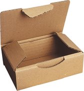 50 Ecologische Bruine Postdozen/ Verzenddozen 13,7 X 9 X 3,4 Cm / Doosjes karton / Geschenk verpakking /