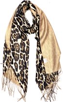Dames leopard glitter sjaal